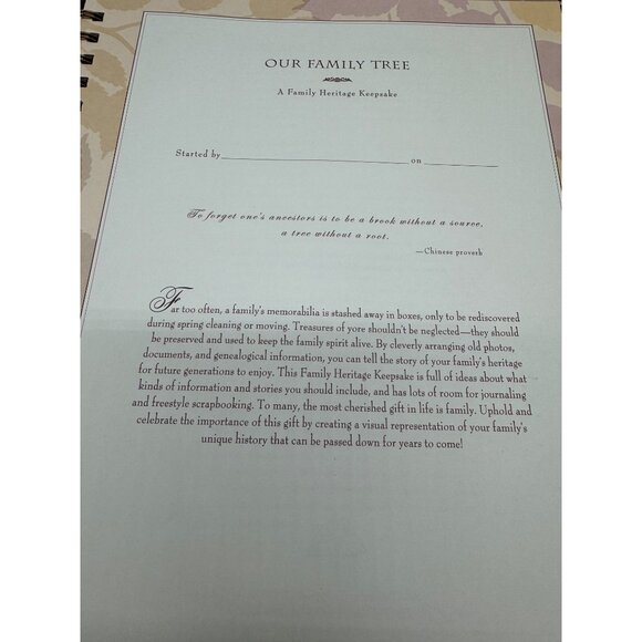 Our Family Tree Family Heritage Keepsake Album For Photos & Memories READ - Picture 8 of 13